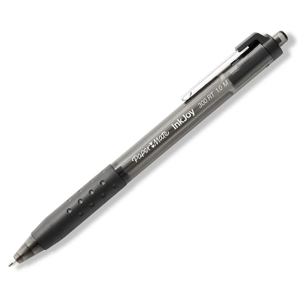 Pens|Paper Mate InkJoy 300RT Retractable Ballpoint Pen, Medium Point, Black Ink, 8/Pack (1781565/1945920)
