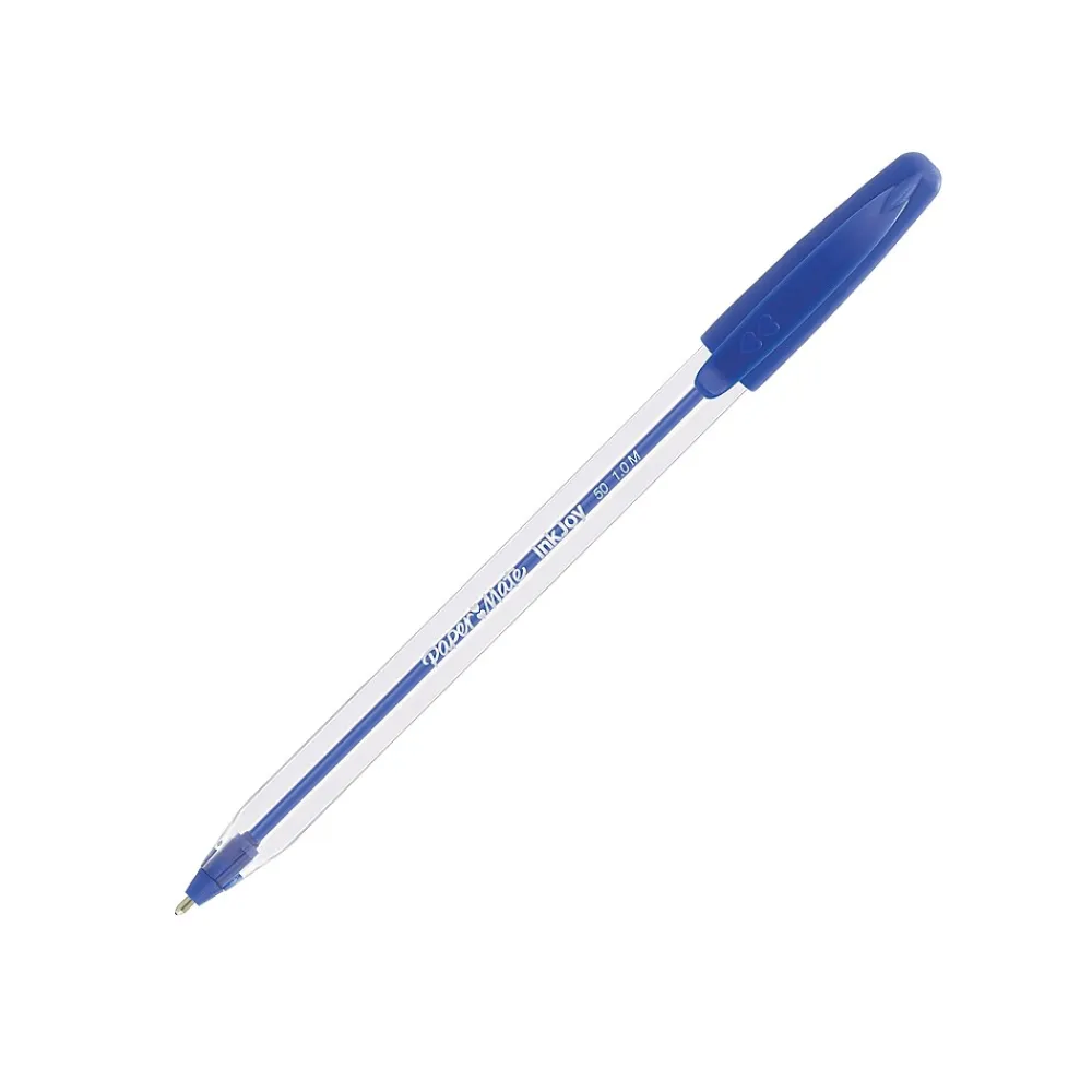 Pens|Paper Mate InkJoy 50ST Ballpoint Pen, Medium Point, Blue Ink, Dozen (2013155)