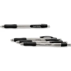 Pens|Paper Mate Profile Retractable Ballpoint Pen, Bold Point, Black Ink, 4/Pack (89471)