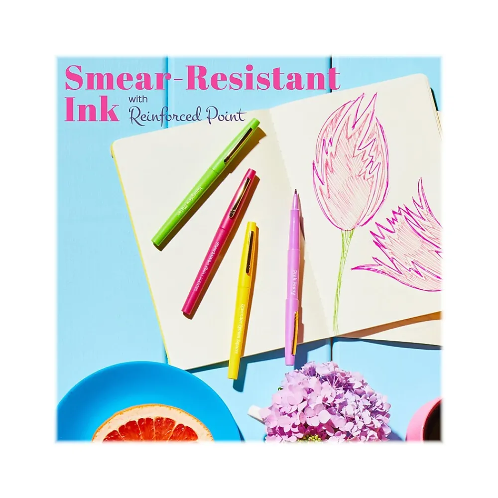 Pens|Paper Mate Sunday Brunch Scented Flair Pen, Medium Point, Assorted Ink, Dozen (2125359)