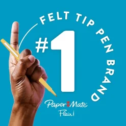 Pens|Paper Mate PaperMate Flair Felt Pen, Medium Point, 0.7mm, Red Ink, 4 Pack (84244)