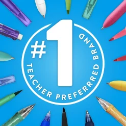 Pens|Paper Mate PaperMate Flair Felt Pen, Medium Point, 0.7mm, Red Ink, 4 Pack (84244)