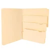 File Folders|Pendaflex Divide It Up 4-Tab File Folder, Letter Size, Manila, 24/Pack (10770)