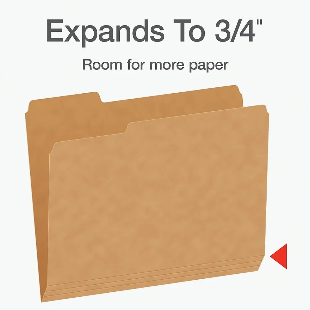 File Folders|Pendaflex Heavy Duty File Folder, 1/3-Cut Tab, Letter Size, 50/Box (1007030)