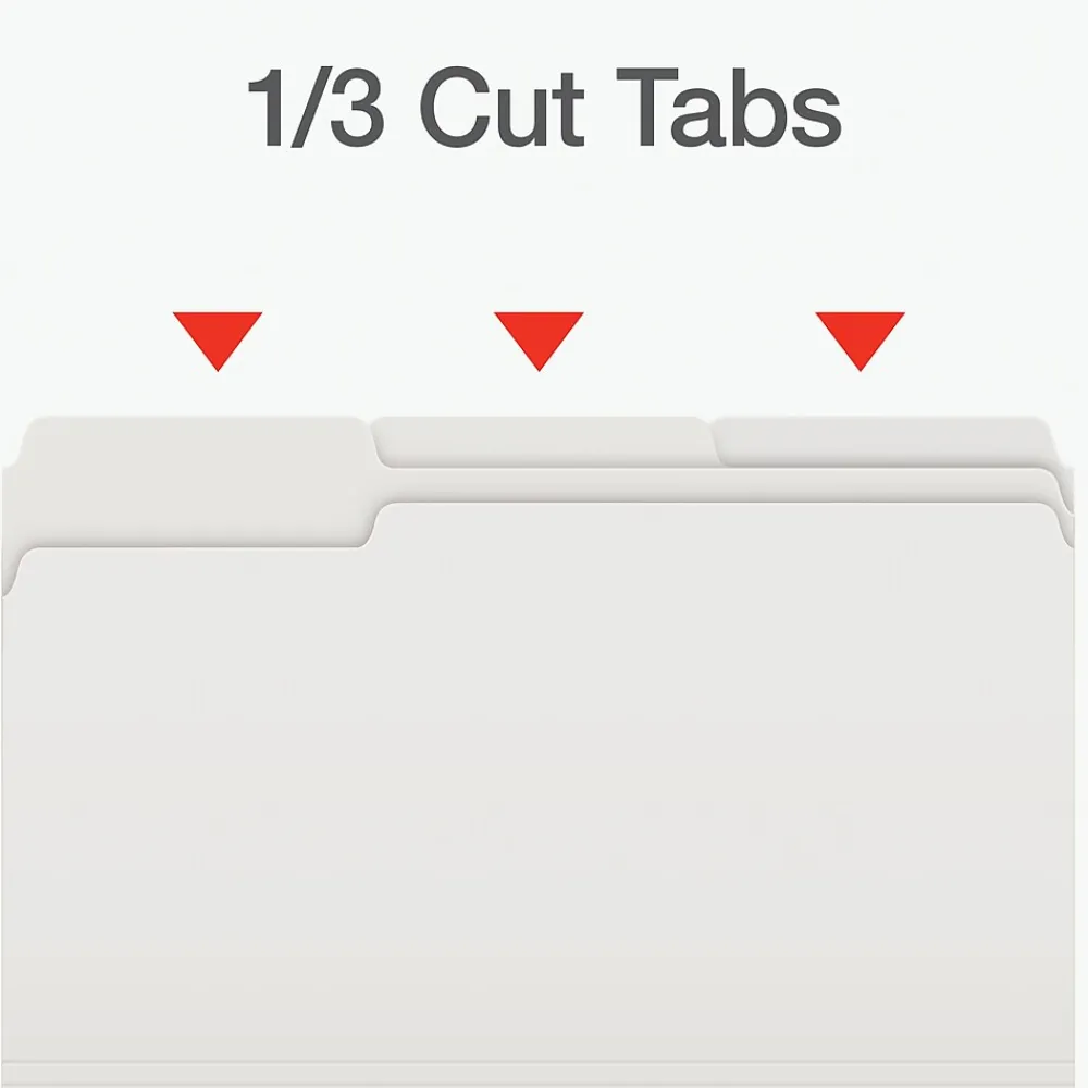File Folders|Pendaflex Heavy Duty File Folder, 1/3-Cut Tab, Legal Size, 100/Box (1007034)