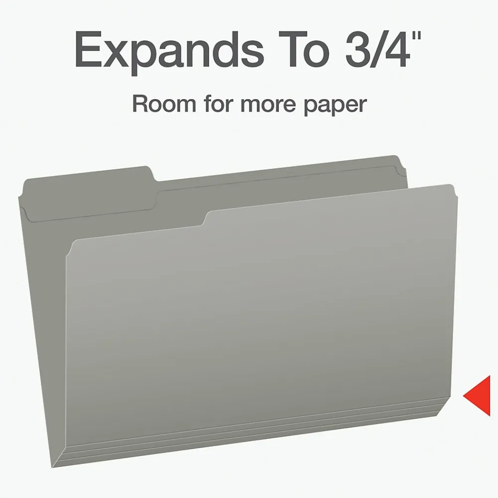 File Folders|Pendaflex Heavy Duty File Folder, 1/3-Cut Tab, Legal Size, 100/Box (1007032)