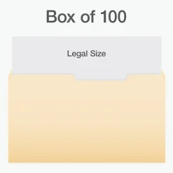 File Folders|Pendaflex Heavy Duty File Folder, 1-Tab, Legal Size, 100/Box (1007056)