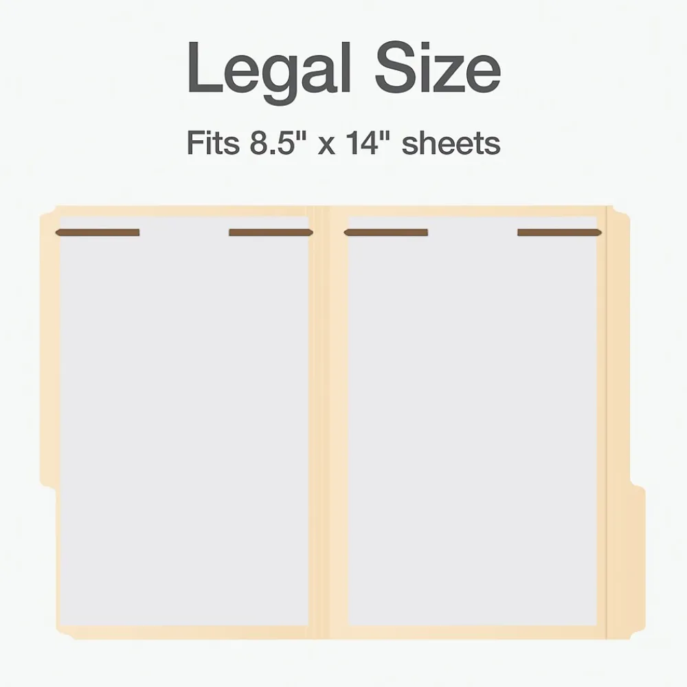File Folders|Pendaflex Heavy Duty File Folder, 1-Tab, Legal Size, Manila, 50/Box (1007063)