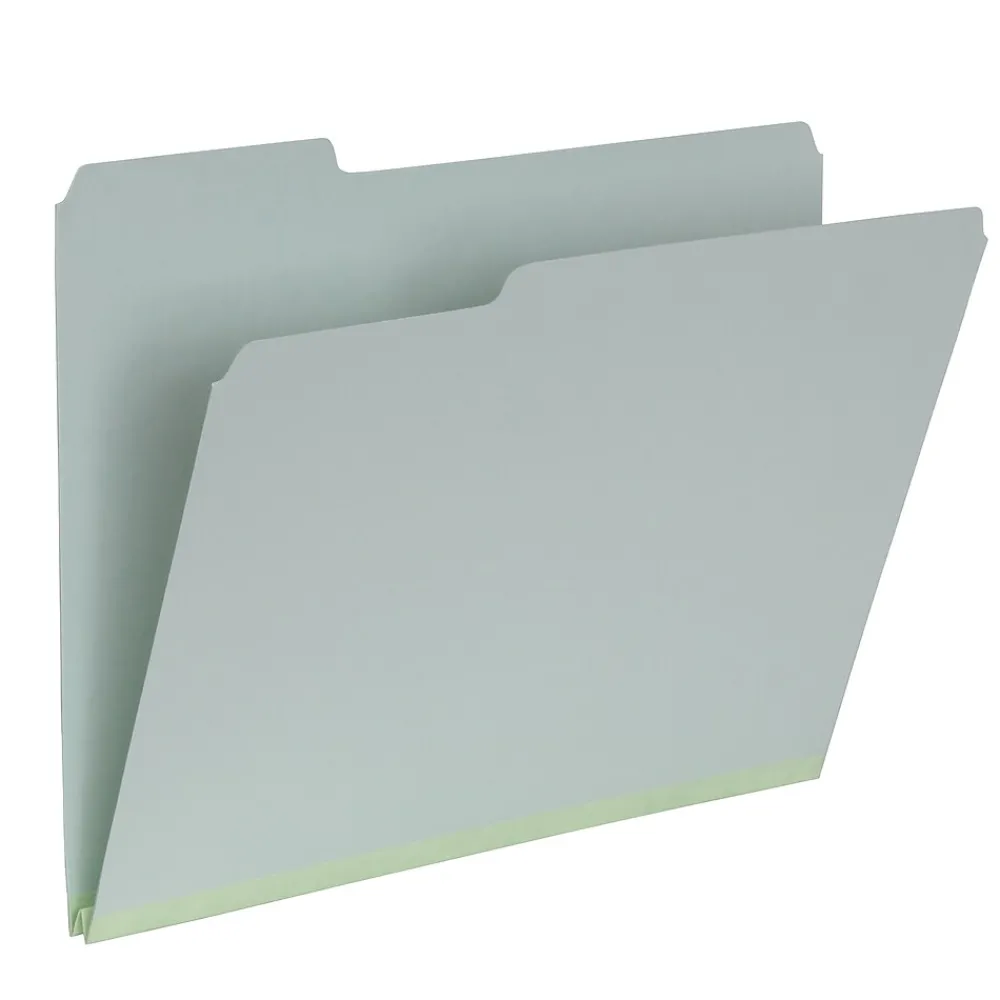 File Folders|Pendaflex Recycled File Folder, 1/3 Tab, Letter Size, Light Green, 25/Box (17167)