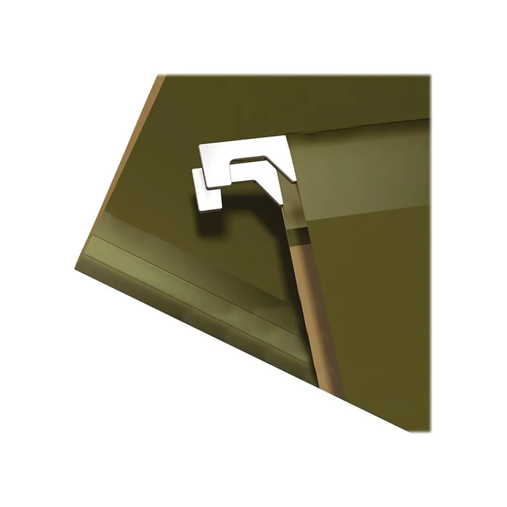 Hanging File Folders|Pendaflex Reinforced Hanging File Folders, 1" Expansion, Letter size, Standard Green 25/Box