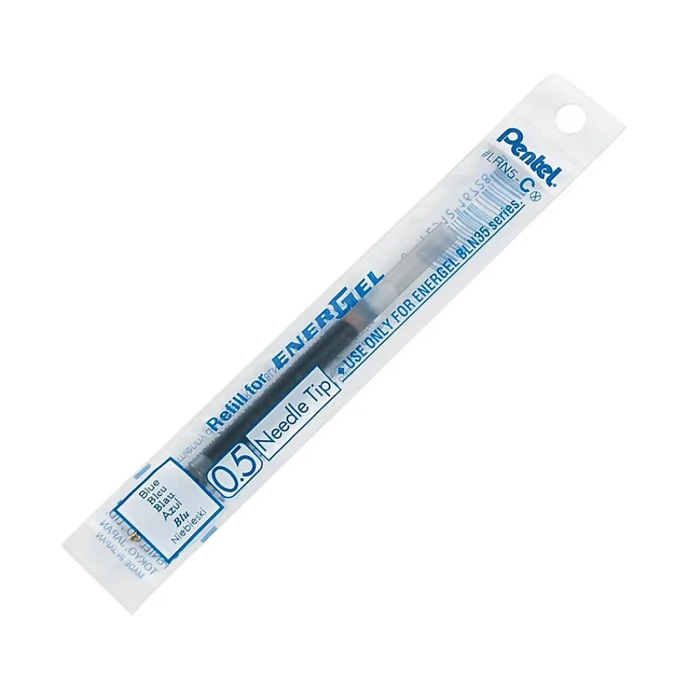 Pens|Pentel EnerGel Gel-Ink Pen Refill, Fine Tip, Blue Ink, Each (LRN5-C)