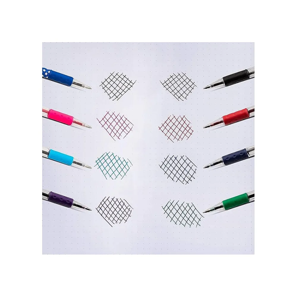 Pens|Pentel R.S.V.P. Ballpoint Pens, Fine Point, Assorted Ink, 5 Pack (BK90BP5M)