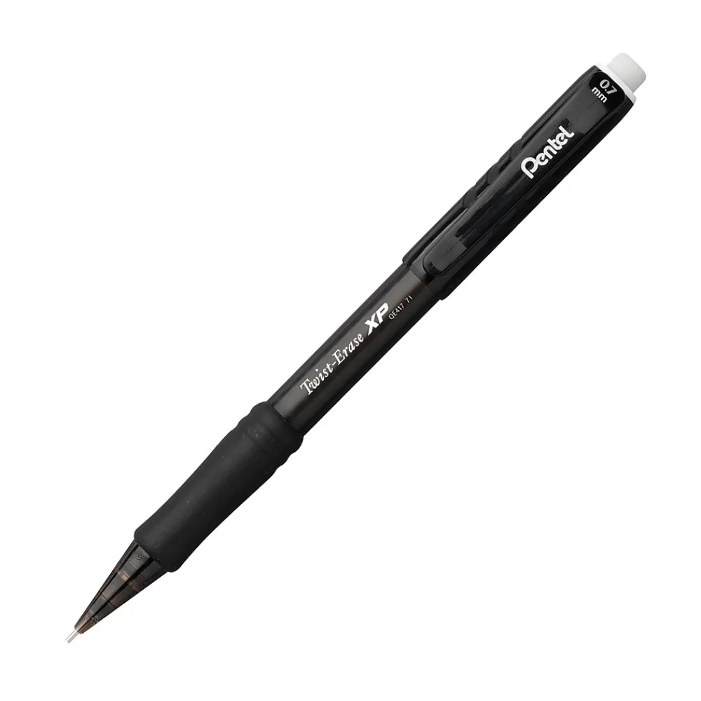 Pencils|Pentel Twist-Erase EXPRESS Mechanical Pencil, 0.7mm, #2 Medium Lead, Dozen (QE417C)