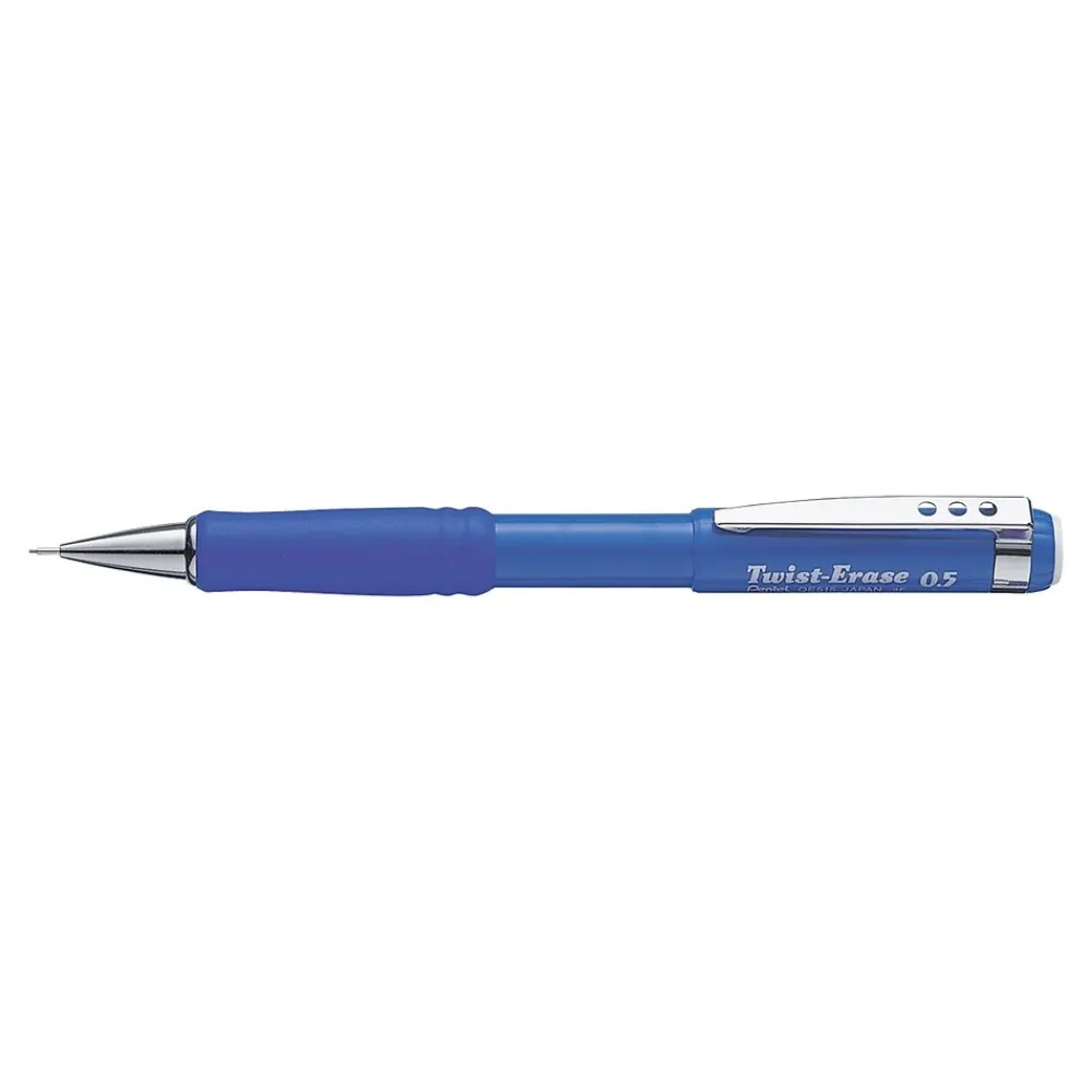 Pencils|Pentel Twist-Erase III Mechanical Pencil, 0.5mm, #2 Soft Lead (QE515C)