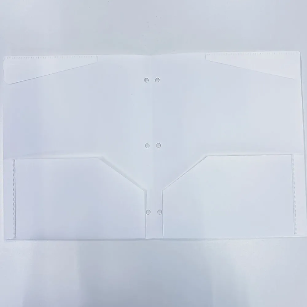 Pocket Folders|Pep Rally 3-Hole Punched 2-Pocket Presentation Folder, White (61480)