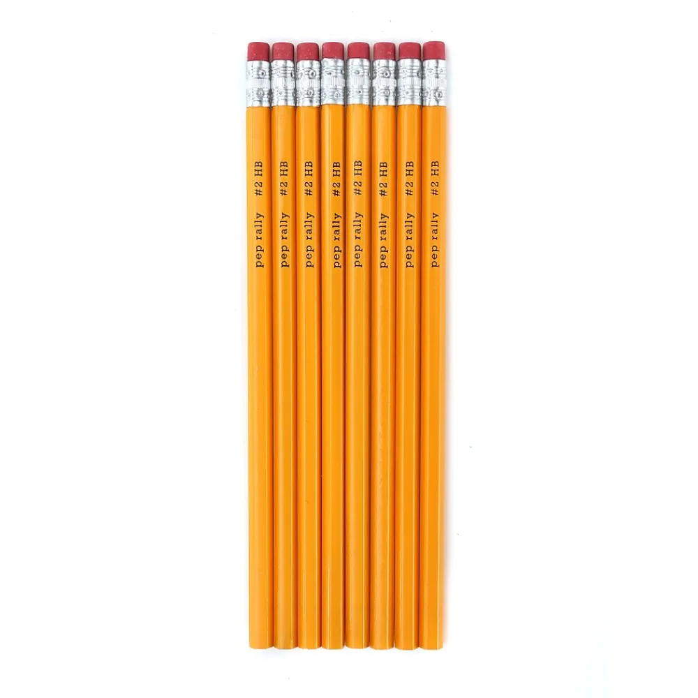 Pencils|Pep Rally Wooden Pencil, 2.1mm, #2 Medium Lead, 8/Pack (59803-US)