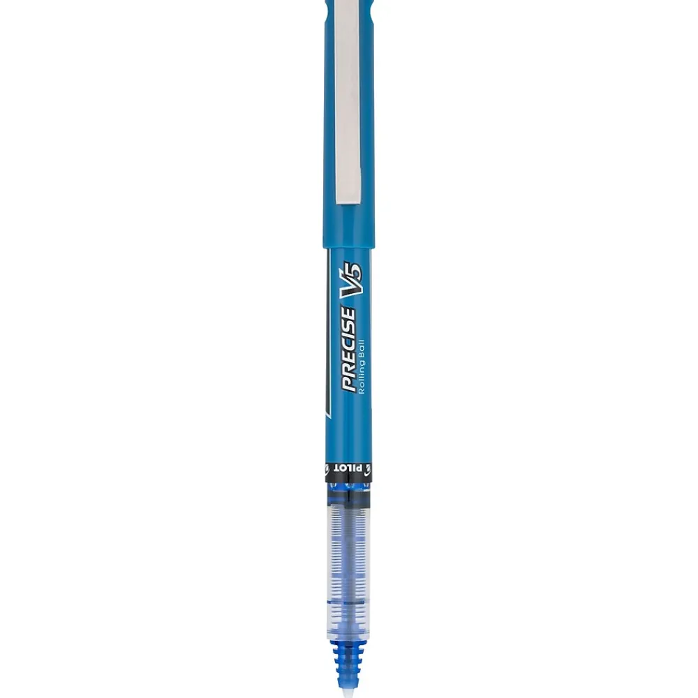 Pens|Pilot Precise V5 Rollerball Pens, Extra Fine Point, Blue Ink, Dozen (35335)
