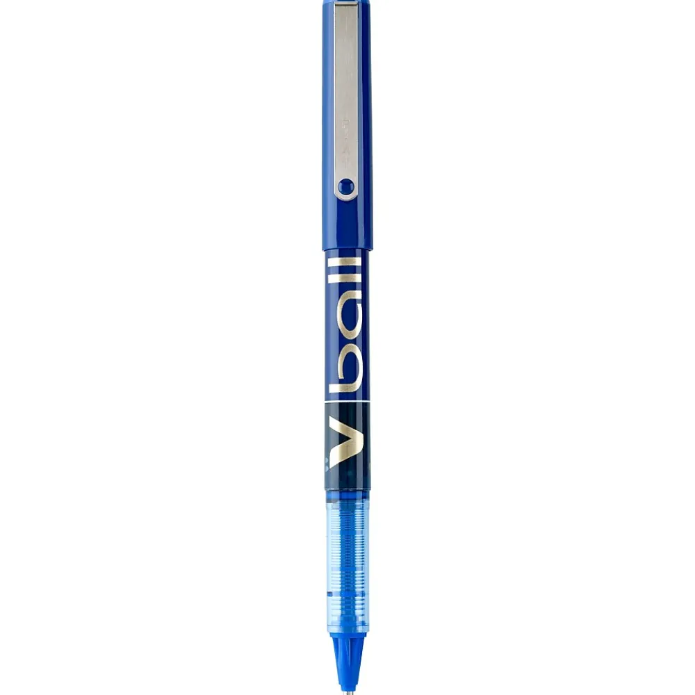 Pens|Pilot VBall Rollerball Pens, Fine Point, Black Ink, Dozen (35112)