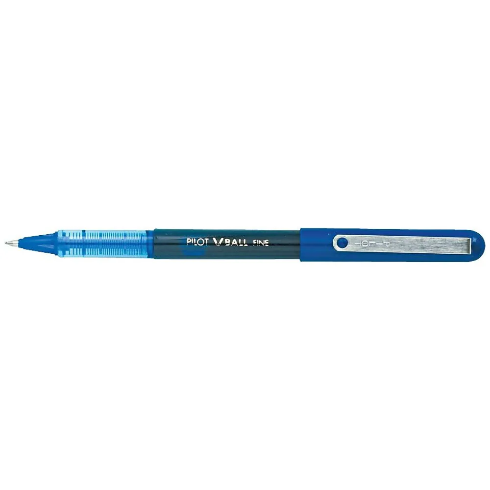 Pens|Pilot VBall Rollerball Pens, Fine Point, Blue Ink, Dozen (35113)