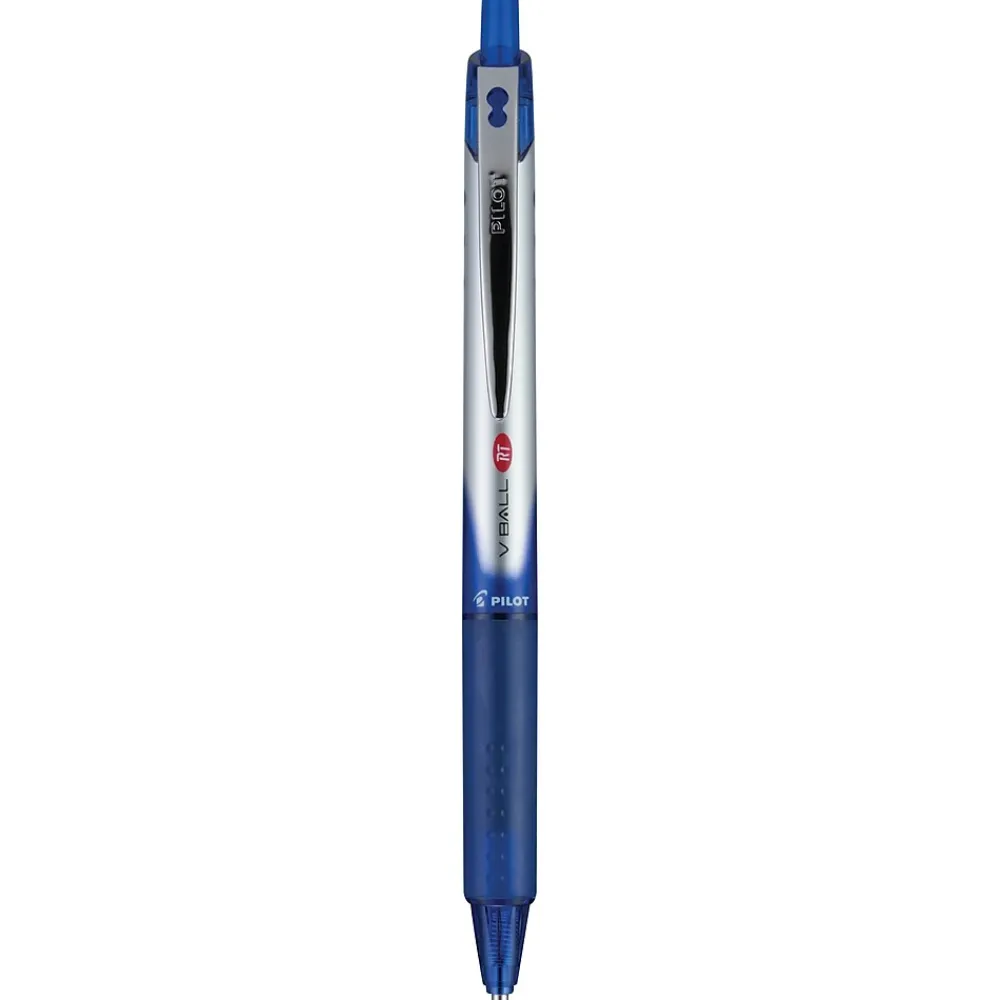 Pens|Pilot VBall RT Retractable Rollerball Pens, Fine Point, Blue Ink, Dozen (26207)