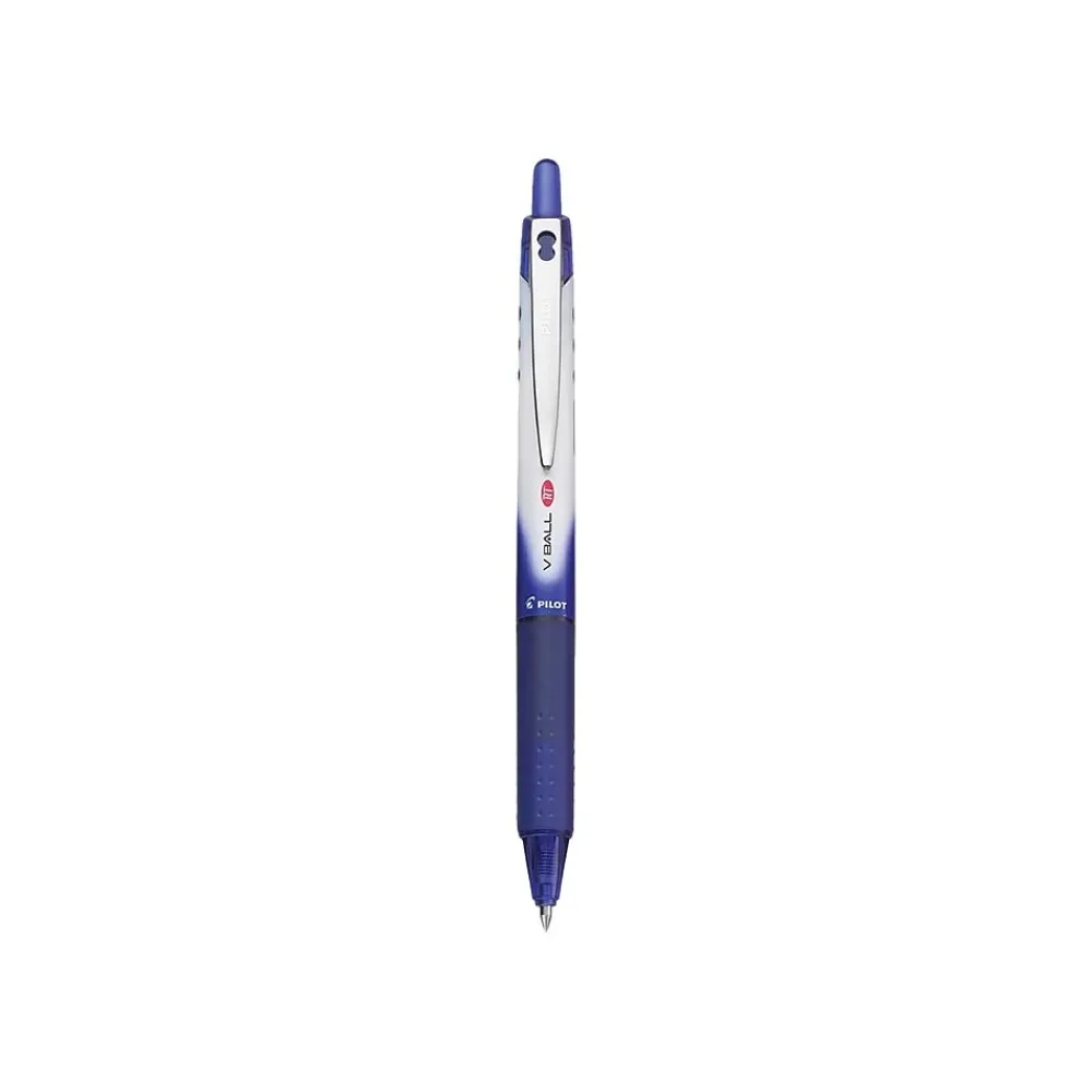 Pens|Pilot VBall RT Retractable Rollerball Pens, Extra Fine Point, Blue Ink, Dozen (26107)