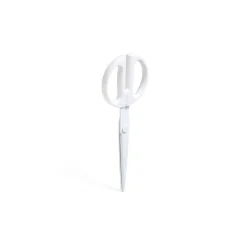 Scissors|Poppin 9" Stainless Steel Standard Scissors, Sharp Tip, White (100186)