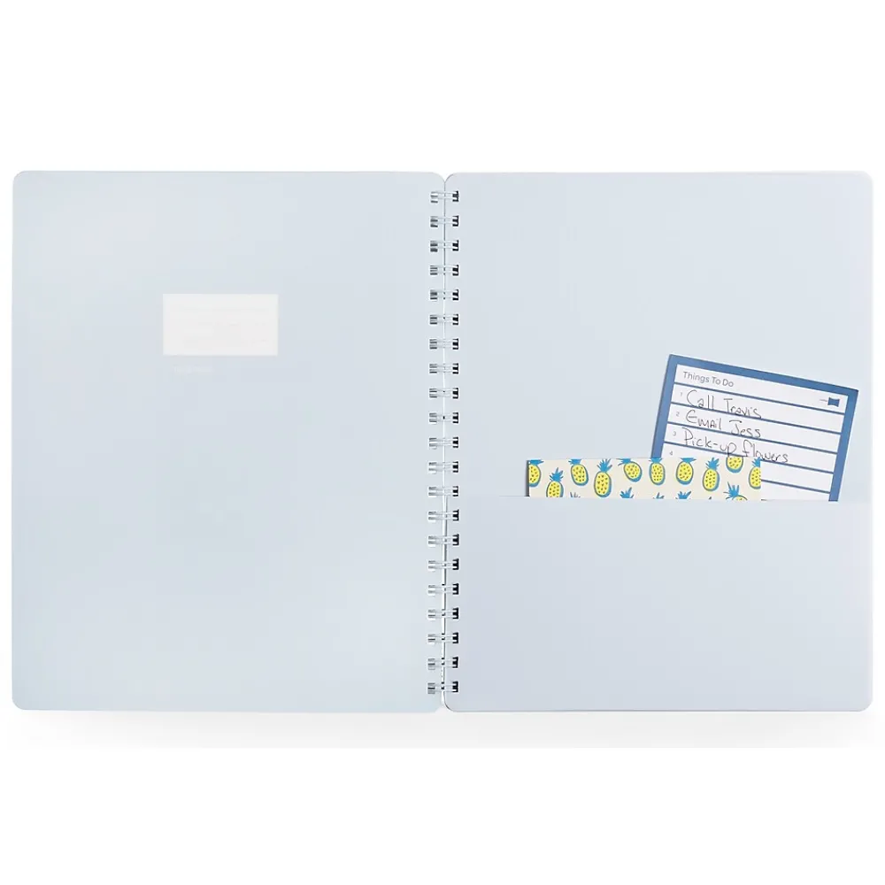 Notebooks|Poppin Elements Sky Professional Notebooks, 5.8" x 8.3", 48 Sheets, Blue (108848)