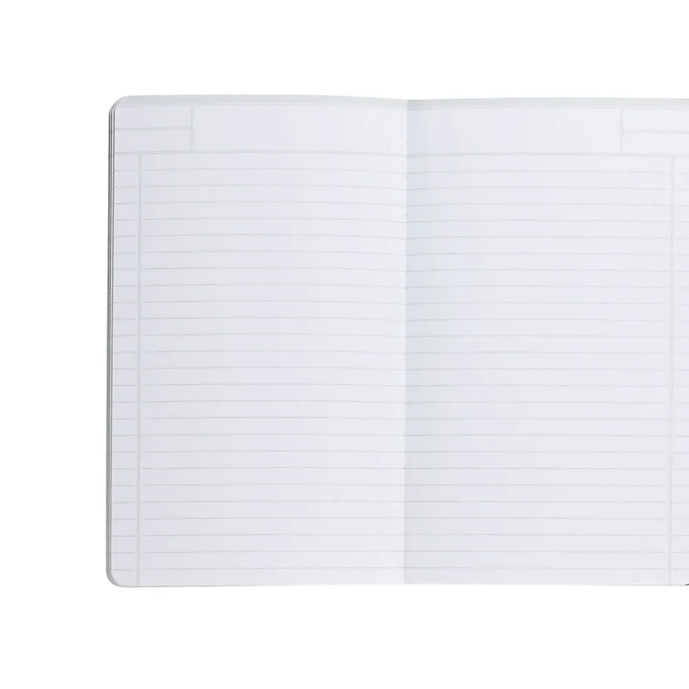 Notebooks|Poppin Medium Soft Cover Notebooks, Gunmetal, 25/Pack