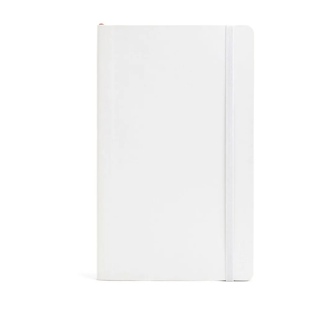 Notebooks|Poppin Professional Notebooks, 5" x 8.25", College Ruled, 96 Sheets, White (104336)
