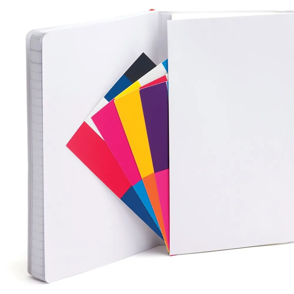 Notebooks|Poppin Professional Notebooks, 5" x 8.25", College Ruled, 96 Sheets, White (104336)