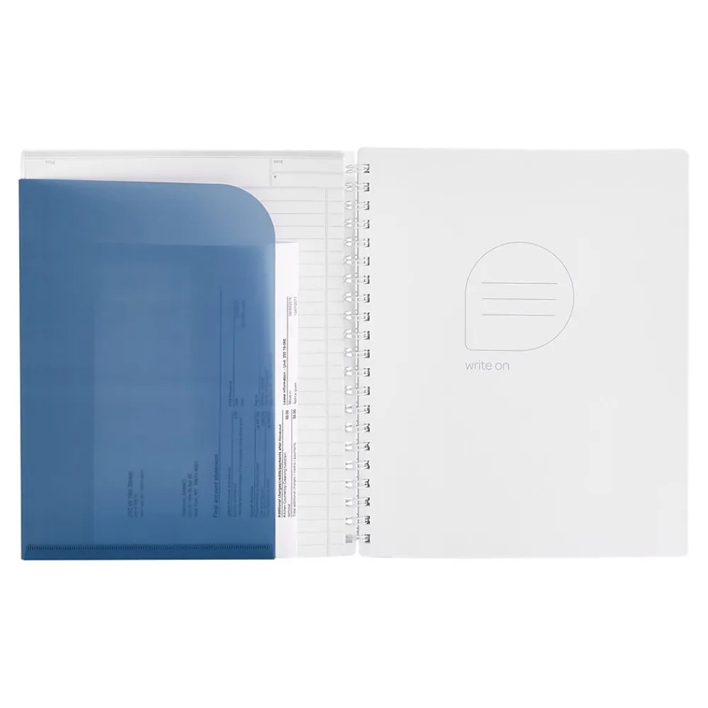 Subject Notebooks|Poppin The Pick-Your-Pocket 1-Subject Notebook, 8.5" x 11", Ruled, 80 Sheets, Slate Blue (106634)