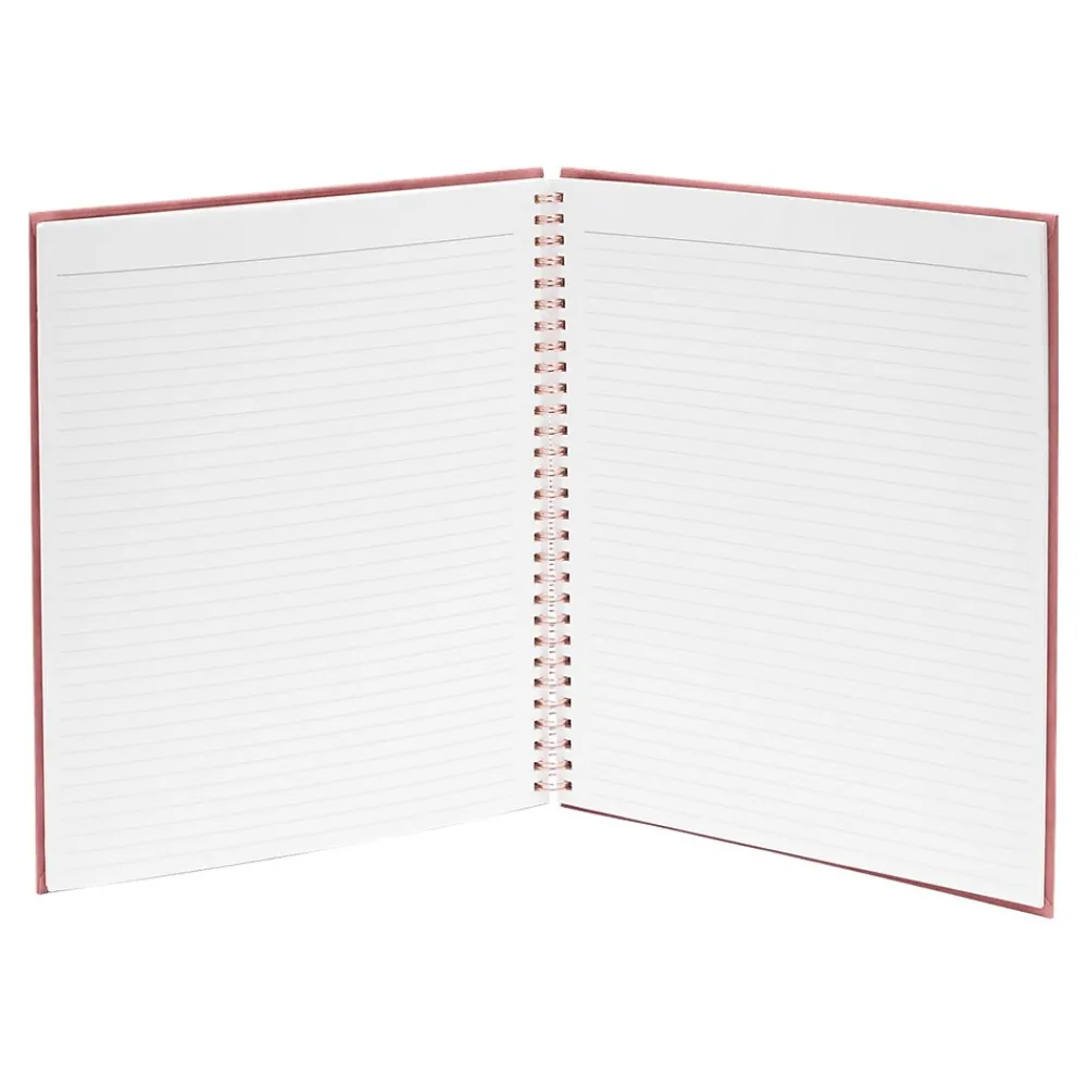 Subject Notebooks|Poppin Velvet 1-Subject Professional Notebooks, 8.25" x 10.25", College Ruled, 40 Sheets, Pink (106158)