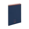 Notebooks|Poppin Work Happy Notebook, 5.8" x 8.25", Ruled, 40 Sheets, Lagoon + Clay (107491)