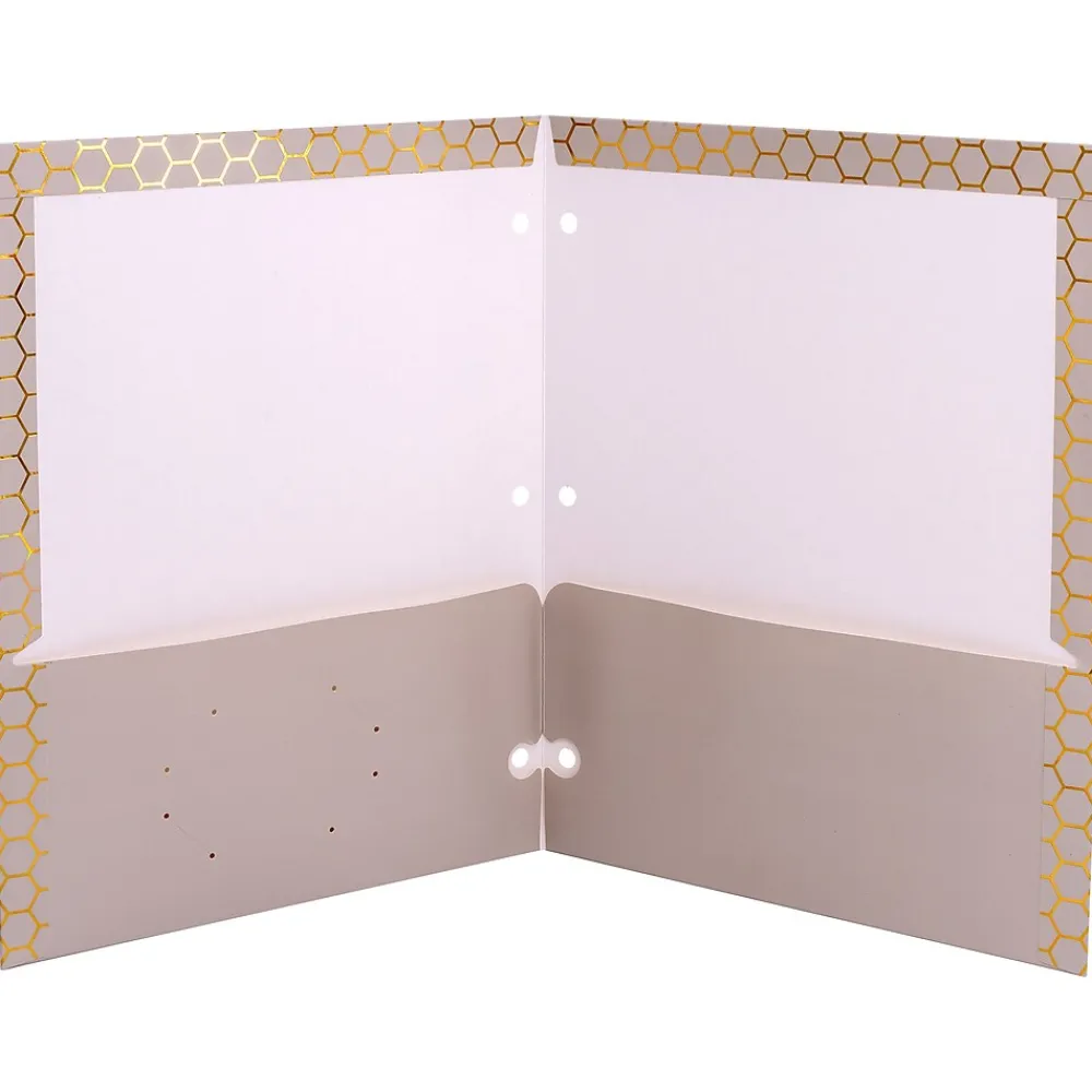 Pocket Folders|Pukka Pad Haze 3-Hole Punched 2-Pocket Cardstock Portfolio Folders, Assorted Colors, 6/Pack (9980(AST)-HZE)