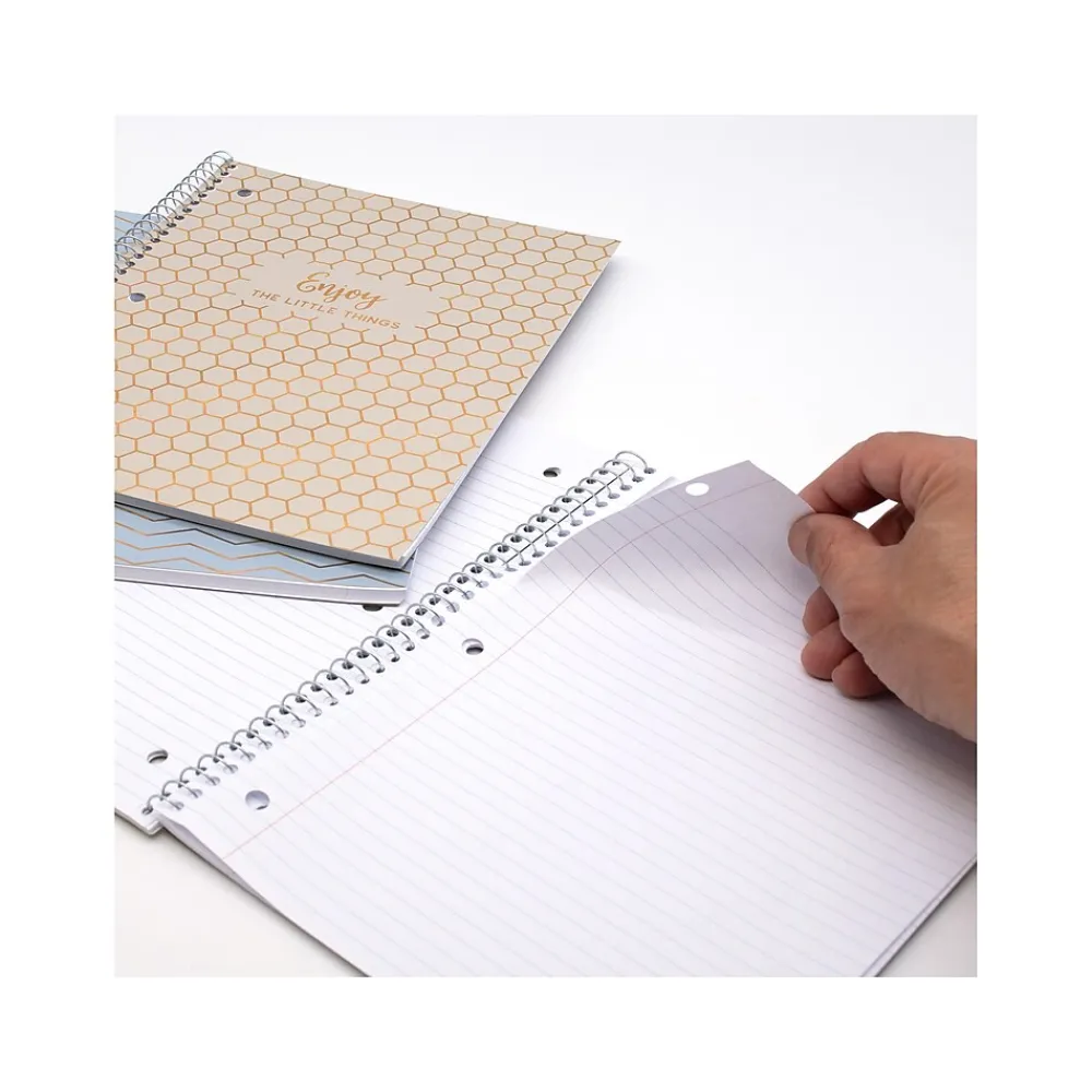 Subject Notebooks|Pukka Pad Haze 1-Subject Notebooks, 8" x 10.3", College-Ruled, 50 Sheets, Assorted Colors, 3/Pack (9978(AST)-HZE)