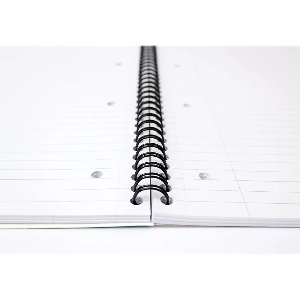 Notebooks|Pukka Pad Metallic Jotta Professional Notebooks, 8.5" x 11", College Ruled, 100 Sheets, Green, 3/Pack (8751-MET)
