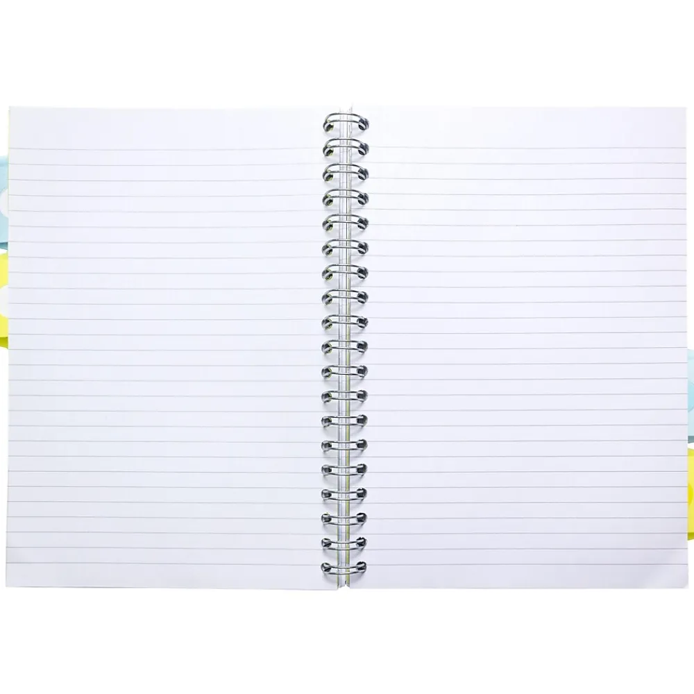 Subject Notebooks|Pukka Pad Pastels 5-Subject Notebooks, 7" x 10", Ruled, 100 Sheets, Assorted Colors, 3/Pack (3032-PST)