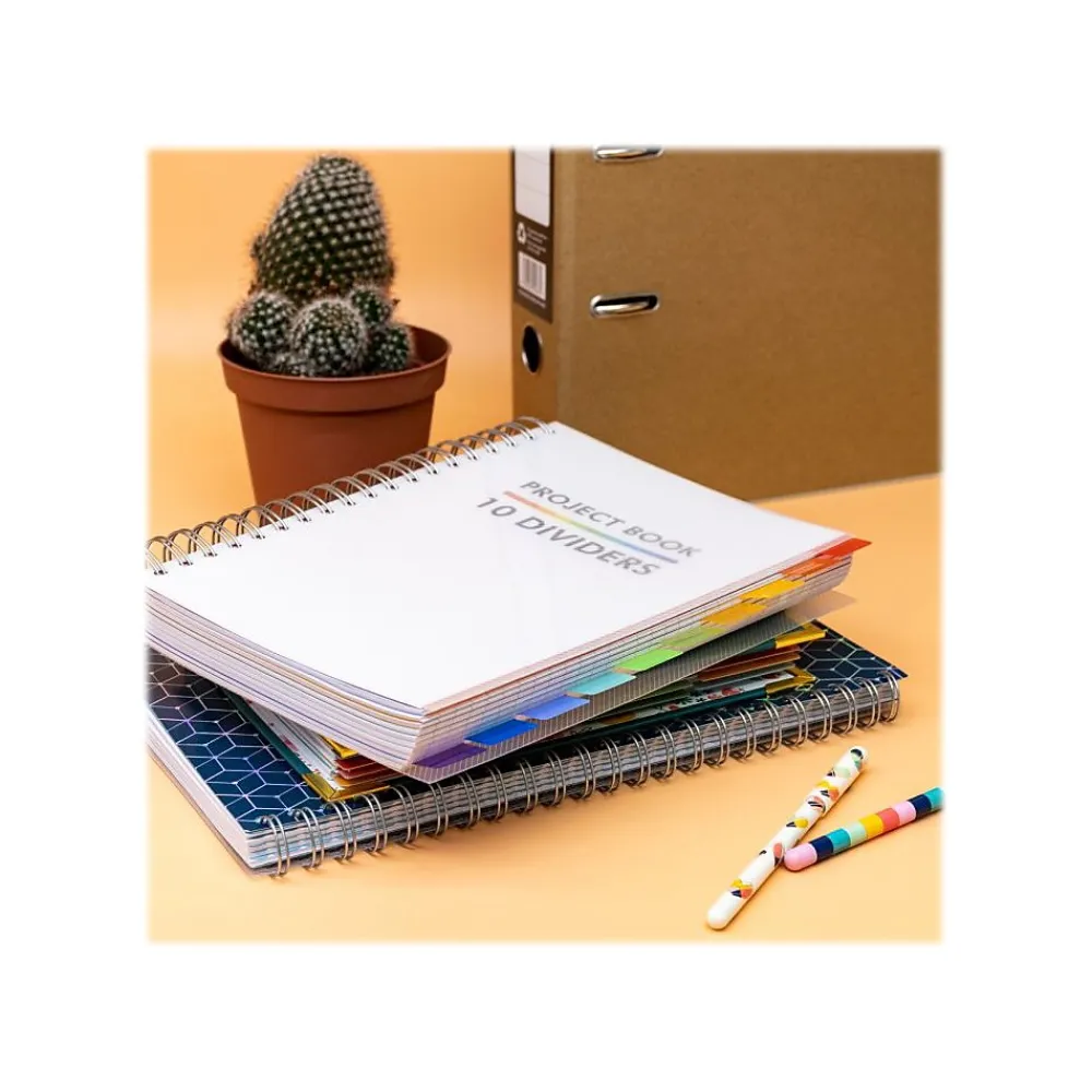 Subject Notebooks|Pukka Pad Subject Notebook, 7" x 10", College Ruled, 200 Sheets, White (9603-PB)