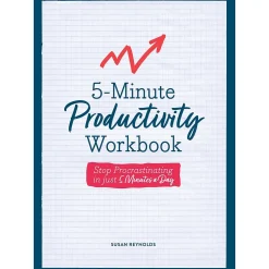 Journals|Quarto 5-Minute Productivity Guided Journal, 6.30" x 8.27", College Ruled, White, 192 Pages (9780785842057)