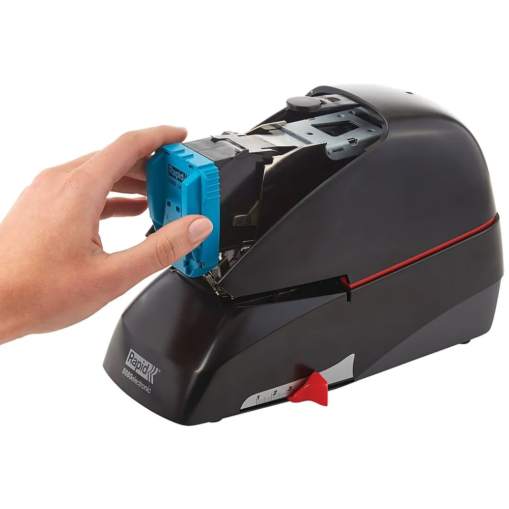 Staplers|Rapid 5080e Professional Automatic Electric Stapler, 90 Sheet Capacity, Black (90147)