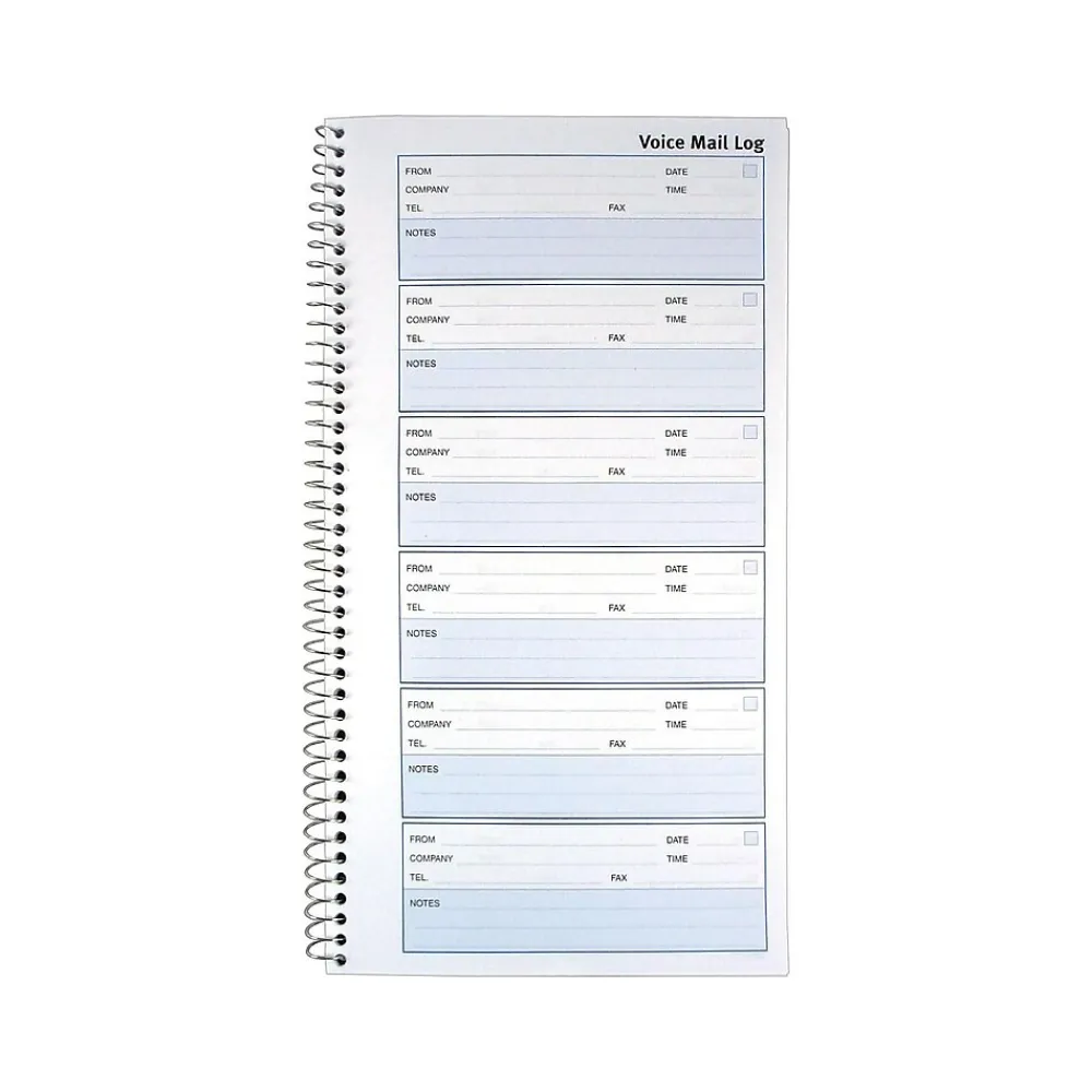 Notepads|Rediform Detail Message Pad, 10.63" x 5.63", Unruled, White, 100 Sheets/Pad (51113)
