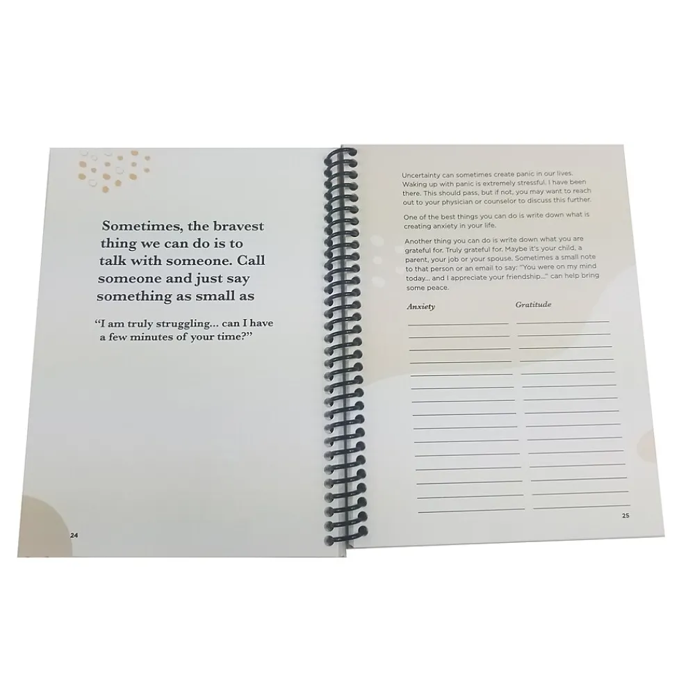 Journals|RE-FOCUS THE CREATIVE OFFICE A Guided Anxiety Journal, 6" x 8", Multicolor (70001)