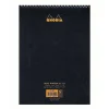 Notepads|Rhodia Wirebound Notebooks Ruled 8 1/4 In. X 12 1/2 In. Black [Pack Of 5] (5PK-185019)
