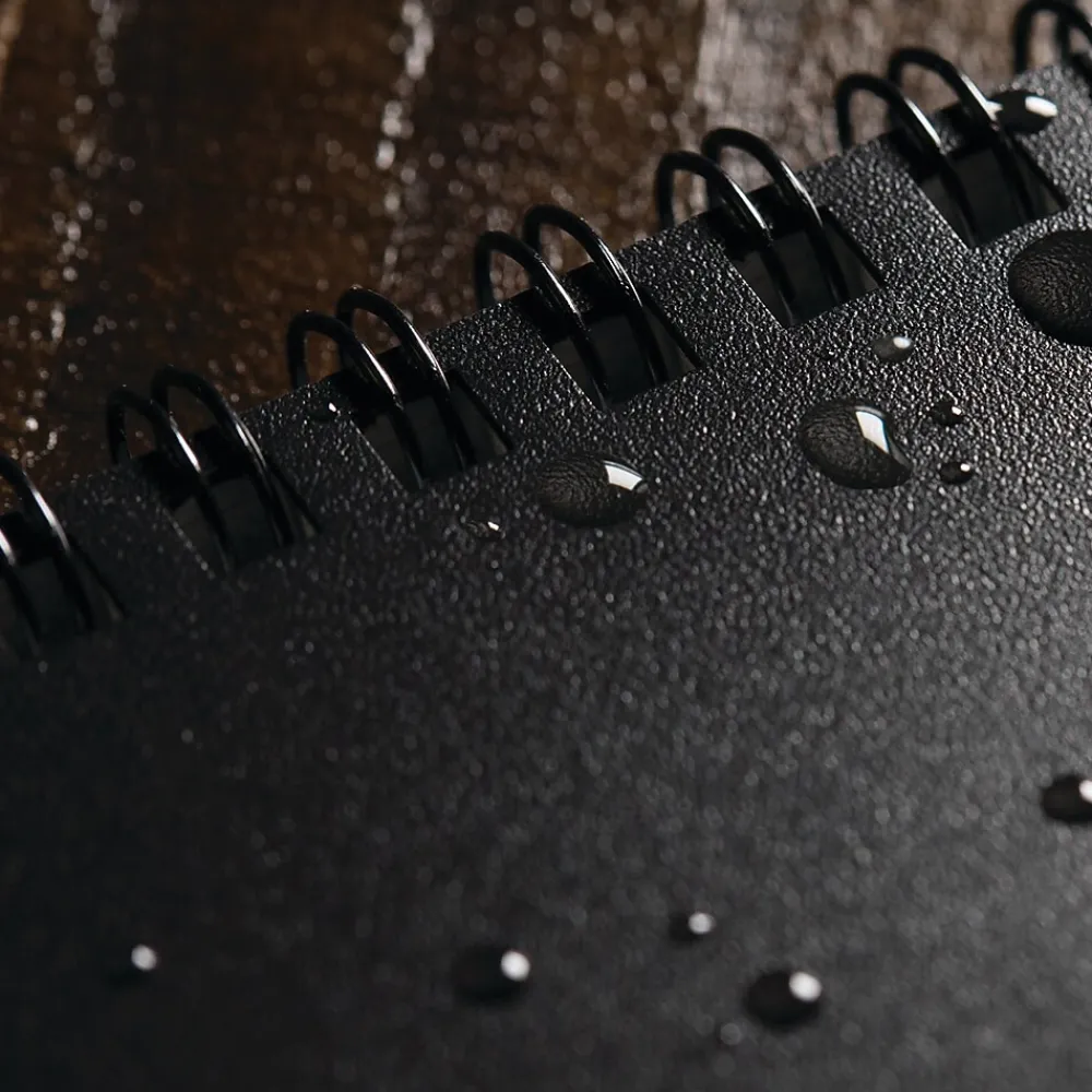 Notebooks|Rite In The Rain All-weather 1-Subject Pocket Notebook, 3" x 5", Graph Ruled, 50 Sheets, Black (735)