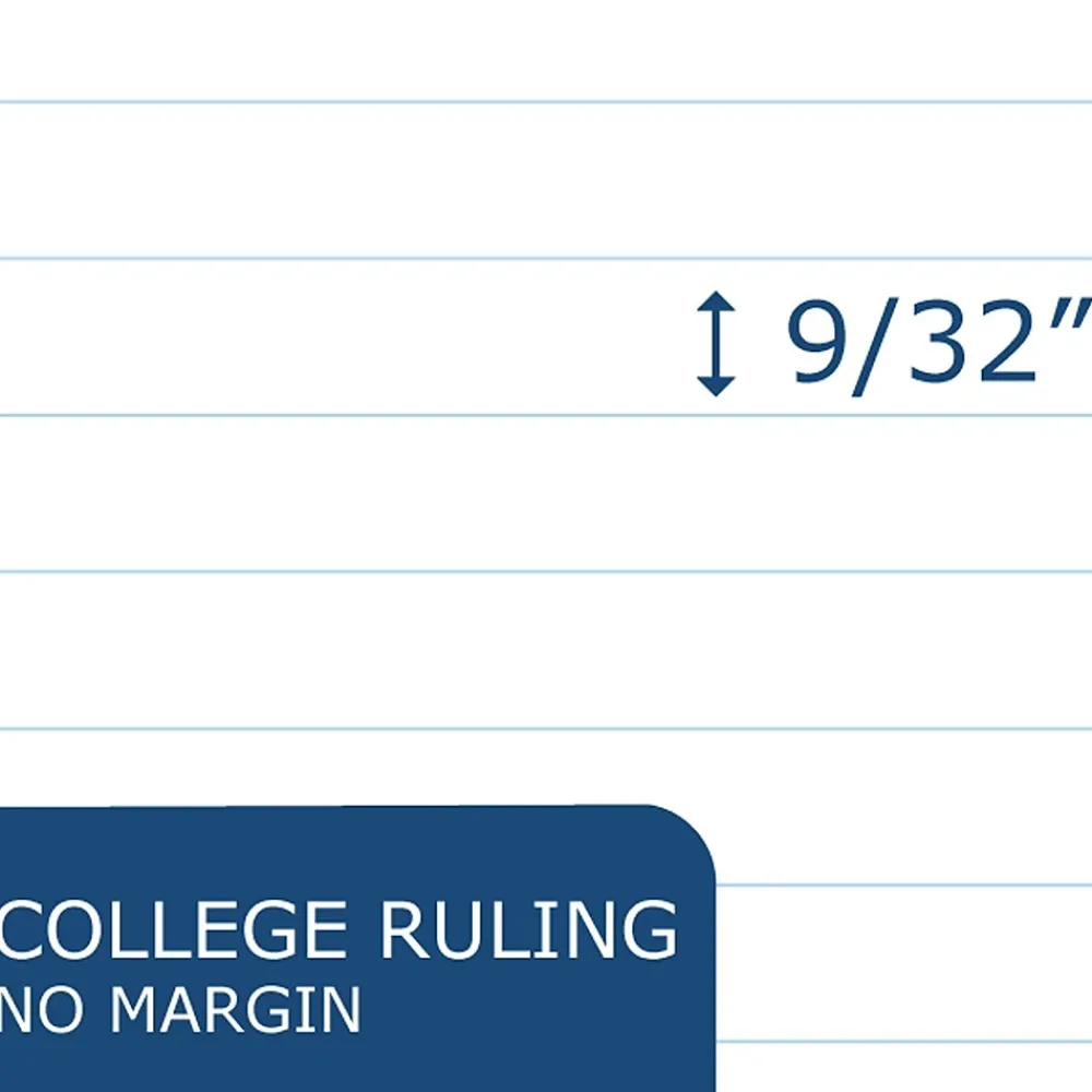 Subject Notebooks|Roaring Spring Paper Products BioBased 1-Subject Notebooks, 6" x 9.5", College Ruled, 70 Sheets, Each (13360)
