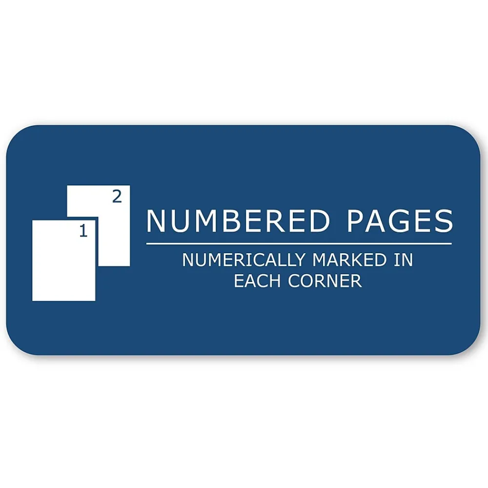 Notebooks|Roaring Spring Paper Products Professional Notebooks, 8.75" x 11.25", Graph Ruled, 72 Sheets, Black (77160)