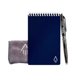 Notepads|Rocketbook Mini Smart Notepad, 3.5" x 5.5", Dot Grid Ruled, Blue, 24 Sheets/Pad (EVR2-M-RC-CDF-FR)