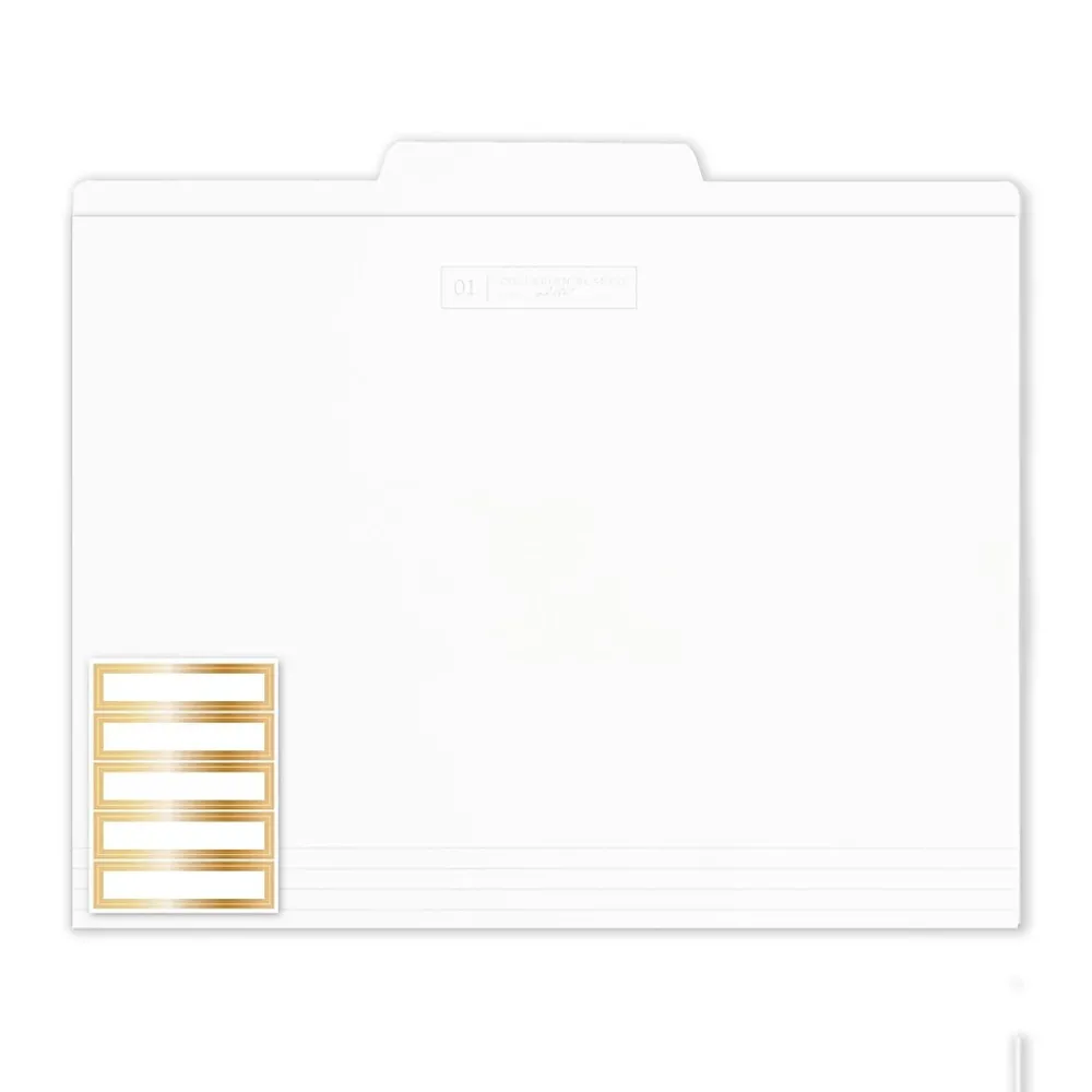 File Storage|Russell+Hazel Acrylic File Box Bundle, Letter Size, Clear (57948)