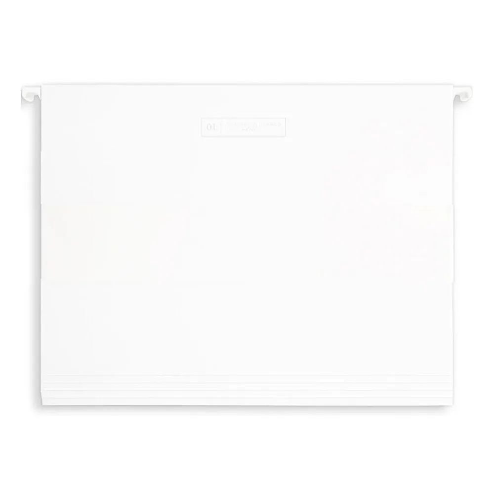 Hanging File Folders|Russell+Hazel Hanging File Folder, Straight Cut, Letter Size, Bright White, 10/Pack (82372)