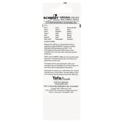 Pens|Schmidt Ink Schmidt 8127 Rollerball Long Capless Refill, Medium, Black, 2 Pack (SC58127)